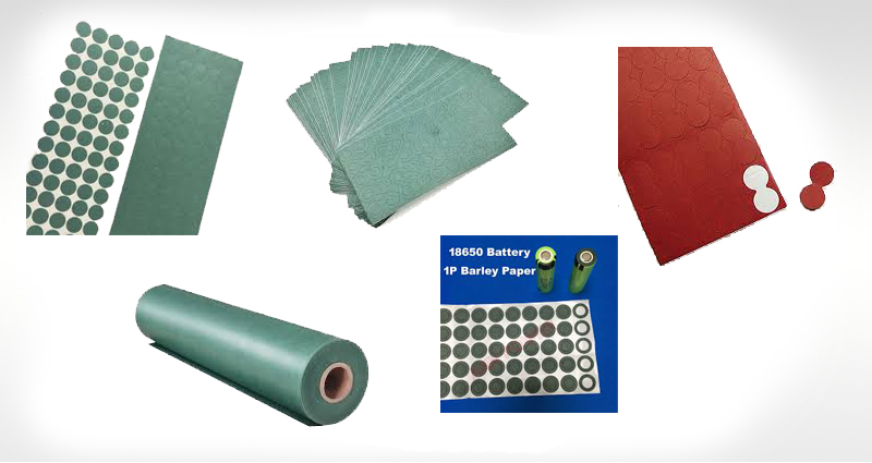 Insulation Gasket Barley Paper / Fish Paper Of Lithium-Ion Battery